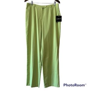 NWT SagHarbor Women's Pants Leaf Green 14